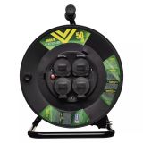 ROLETA - GUMI VODNIK EMOS 50M H05RR-F 3X1.5, VRTLJ. 4 ŠUKO S POKROVOM IP44