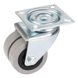 KOLO Z GIBLJIVO VILICO DÖRNER + HELMER 50X19MM PLOŠČA 60X60MM DVOJNO