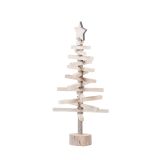 NOVOLETNA JELKA GLOSSTYLE 52 CM SIVA LESENA