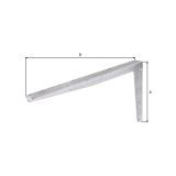 KOVINSKI NOSILEC POLICE ALBERTS 550X300 MM, GALV.