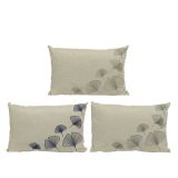 BLAZINA DECORIS 55X38 CM, PEŠČENA Z VEZENINO GINKA, ZADRGA