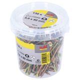 UNIVERZALNI VIJAK 5.0X80 A2G T25 PT + 2 NASTAVKA V ZAVITKU JE 130 KOS