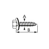 SAMOVREZNI VIJAK DIN 6901 5.5X13 A2F ŠESTOGLATI V ZAVITKU JE 8 KOS