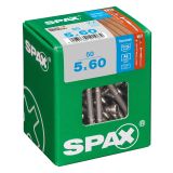 VIJAK ZA TERASO SPAX 5X60 A2 V ZAVITKU 50 KOS