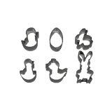 MODEL ZA OBLIKOVANJE SMOLIK 6 DELNI VELIKONOČNI SET RAZLIČNE OBLIKE, NERJAVNI