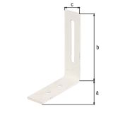 KOTNIK ALBERTS 65X80X20 MM NASTAVLJIVI BELI