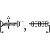 ZIDNI VLOŽEK Z VIJAKOM 6.0X60 ZAV=50KOS