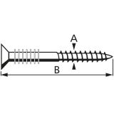 UNIVERZALNI VIJAK 6.0X80 A2F T25 JUSTIRNI V ZAVITKU JE 50 KOS