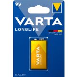 ALKALNI BATERIJSKI VLOŽEK VARTA 6LR61 9V BL/1 LONGLIFE