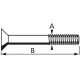 IMBUS VIJAK DIN 7991 6X60 A2F V ZAVITKU JE 4 KOS