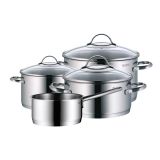 SET POSODE, 4-DELNI WMF PROVENCE PLUS, CROMARGAN, INDUKCIJA, STEKLENI POKROV