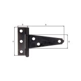 SPONA ZA ZABOJ ALBERTS 75X20X60 MM ČRNA