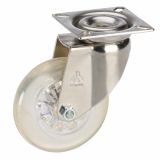 KOLO Z GIBLJIVO VILICO DÖRNER + HELMER 75X23MM POLIURETAN, KROM