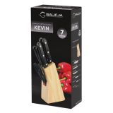 GARNITURA NOŽEV 7/1 SET V LESENEM BLOKU