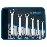 GARNITURA UKRIVLJENIH ODPRTIH OBROČNIH KLJUČEV UNIOR V TORBICI 8 - 24 MM/6-DELNA ART. 183/2CT (615467)