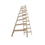 PROSTOSTOJEČA LESTEV KRAUSE STABILO 2X8 STOPNIC LESENA 2.15M