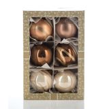 STEKLENA BUNKA GLOSSTYLE 80 MM 6/1 ŠAMPANJEC 3 Z IN 3 BREZ DEKORJA