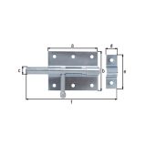 PREČNI ZAPAH ALBERTS 80X120 MM