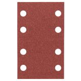 SAMOPRITDILNI BRUSNI LIST BOSCH 10-DELNI SET C430 RDEČ 80X133 MM P120 8 LUKENJ