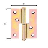 SNEMALNA SPONA ALBERTS 80X65 MM LEVA