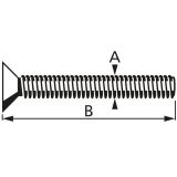 IMBUS VIJAK DIN 7991 8X50 A2 INOX V ZAVITKU JE 2 KOS