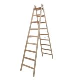 PROSTOSTOJEČA LESTEV KRAUSE 9 STOPNIČNA LESENA