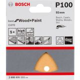 SAMOPRITRDILNI BRUSNI DISK ZA DELTA BRUSILNIKE BOSCH 93 MM K100 6 LUKENJ RUMENA BARVA ZA LES