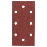 SAMOPRITDILNI BRUSNI LIST BOSCH 10-DELNI SET RDEČ 93X185 MM K40 8 LUKENJ