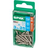 RF UNIVERZALNI VIJAK SPAX A2 TRX 3.5X25 V ZAVITKU 25 KOS