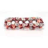 DEKORACIJA GLOSSTYLE ADVENTNA 44 CM ROZA S KOZARČKI