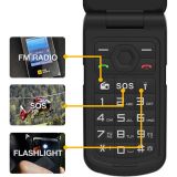 AGM ODPORNI PREKLOPNI TELEFON NA TIPKE FLIP M10 (4G LTE) DUAL SIM, IP68/IP69K/MIL-STD-810H, ČRN