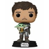 AKCIJSKA FIGURA FUNKO POPSTAR WARS MANDALORIAN MANDO HOLDING CHILD