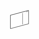 TIPKA, AKTIVIRNA GEBERIT SIGMA 70 BELO STEKLO