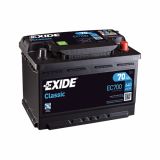 AKUMULATOR ZA AVTO EXIDE CLASSIC EC700 AH70 D+ 640A 278X175X190