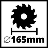 AKUMULATORSKA KROŽNA ŽAGA EINHELL TE-CS 18/165 LI SOLO POWER X-CHANGE