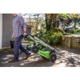 AKUMULATORSKA KOSILNICA GREENWORKS 60V 46 CM SAMOHODNA Z 4AH BATERIJO IN POLNIL.