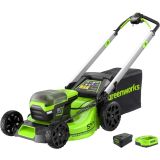 AKUMULATORSKA KOSILNICA GREENWORKS 60V 51 CM SAMOHODNA Z 4AH BATERIJO IN POLNIL.