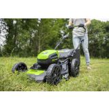 AKUMULATORSKA KOSILNICA GREENWORKS 80V 46 CM POTISNA Z BATERIJO 4AH IN POLNILNIK