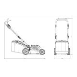 AKUMULATORSKA KOSILNICA KIACATU 40V 38CM Z 4AH BATERIJO IN POLNILNIKOM