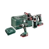 BATERIJSKI STROJI V KOMPLETU METABO COMBO SET 2.3.6 18 V BL LIHD (BS 18 LT BL + KHA 18 LTX BL 24 QUICK)