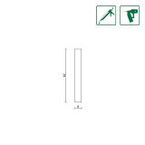 AKUSTIČNI PANEL FN SHAKER WALL MDF NEOBDELAN