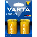 ALKALNI BATERIJSKI VLOŽEK VARTA LR20 D BL/2 D LONGLIFE