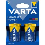 ALKALNI BATERIJSKI VLOŽEK VARTA LR20 D LONGLIFE POWER BL/2, 1.5V