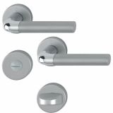 ALU KLJUKA ZA VRATA HOPPE BREMEN Z ROZETO WC F49-F9-2