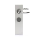 ALU KLJUKA ZA VRATA HOPPE NEW YORK Z ROZETO KLJUČ F9 8/9