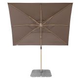 SENČNIK DOPPLER ALU-LES 220X300 CM RJAV