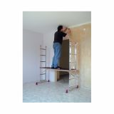 ALU VEČNAMENSKI ODER KRAUSE 2X6 STOPNIC 1.65 M/2.75 M DELOVNA VIŠINA 1 M