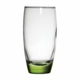 KOZAREC ZA VODO/SOK STEKLARNA HRASTNIK AMANTEA 3/1 35 CL BARVNO DNO ZELENO