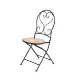 KOVINSKI STOL DECORIS ANDORRA MOZAIK 50X38X94 CM