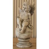 FIGURA, OKRASNA ANGEL BETON BARVA VIŠ 40 CM